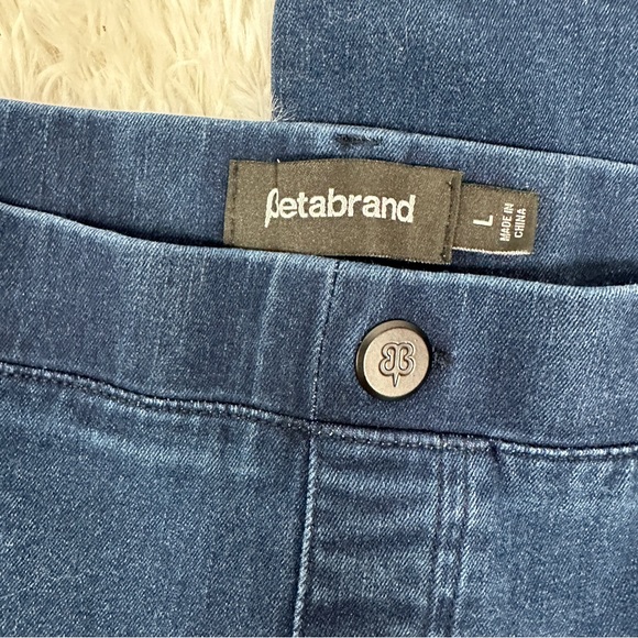 Betabrand 4 Pocket Straight Leg Yoga Denim Jeans Large - Picture 4 of 6